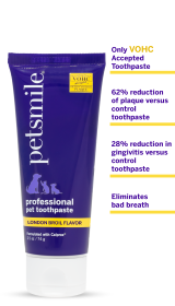 Professional Pet Toothpaste (Color: London Broil Flavor, size: small)