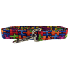 Autism awareness rainbow puzzle dog leash