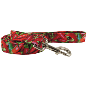 Chili Peppers Dog Leash (size: XS)