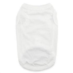 100% Cotton Dog Tanks - White (Option: X-Small)
