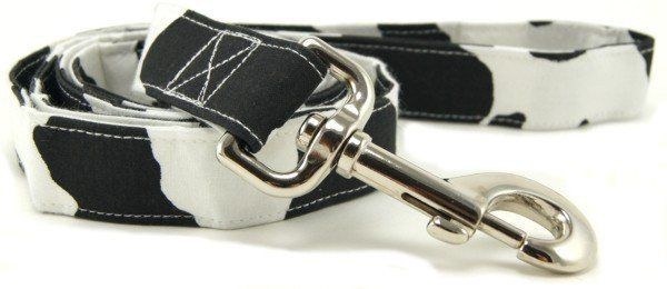 Cow print leash (size: Xsmall)