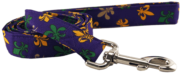 Fleur de Lis Dog Leash (size: XS)