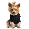 Dog Cable Knit 100% Cotton Sweater         Jet Black