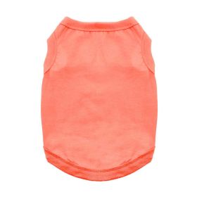 100% Cotton Dog Tanks - Coral (Option: Small)
