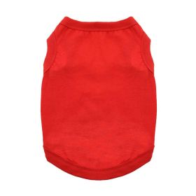 100% Cotton Dog Tanks - Flame Scarlet Red (Option: X-Small)