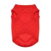 100% Cotton Dog Tanks - Flame Scarlet Red