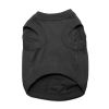 100% Cotton Dog Tanks - Jet Black