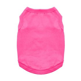 100% Cotton Dog Tanks - Rasberry Sorbet (Option: X-Small)