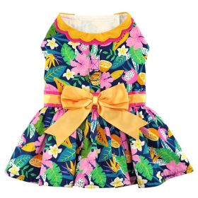 Fiesta Floral Dress w/ Matching Leash (Option: X-Small)