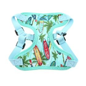 Wrap and Snap Choke Free Dog Harness - Surfboards and Palms (Option: X-Small)