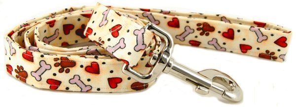 Hearts, Bones & Paws Dog Leash (size: XS)