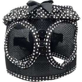 American River Choke Free Dog Harness Polka Dot Collection - Black and White Polka Dot (Option: X-Small)