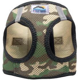 American River Choke Free Dog Harness Camouflage Collection - Green Camo (Option: XX-Small)