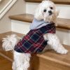 Weekender Dog Sweatshirt Hoodie - Red and Black Plaid Flannel