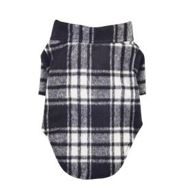 Flannel Dog Shirt - Black and White Plaid (Option: XX-Small)
