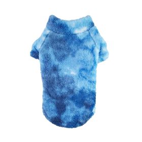 Soft Plush Pullover - Tie-Dye Blue (Option: X-Small)