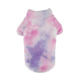 Soft Plush Pullover - Tie-Dye Pink & Purple (Option: X-Small)