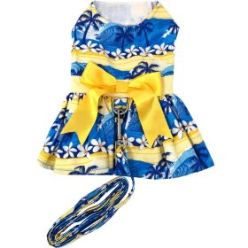 Catching Waves Harness Dress with Matching Leash (Option: X-Small)