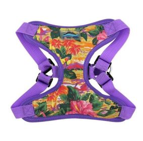 Wrap and Snap Choke Free Dog Harness by Doggie Design - Sunset Hibiscus (Option: X-Small)