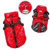 Water Resistant Puffy Vest with Built In Harness