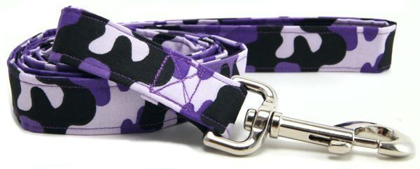 Purple Camo Dog Leash (size: XS)