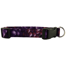 Purple Grapes Dog Collar (size: XS)