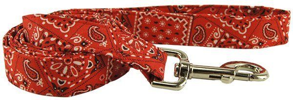 Red Bandana Dog Leash (size: XS)