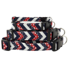 Red White & Blue Chevrons Dog Collar