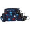 Red White & Blue Shooting Stars Dog Collar