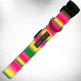 Pink/Green Tie Dye Collar (size2: xs)
